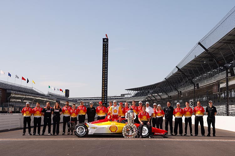 Team Penske earned its record 19th Indianapolis 500 victory with driver Josef Newgarden and the No. 2 Shell Powering Progress Chevrolet team in 2023.